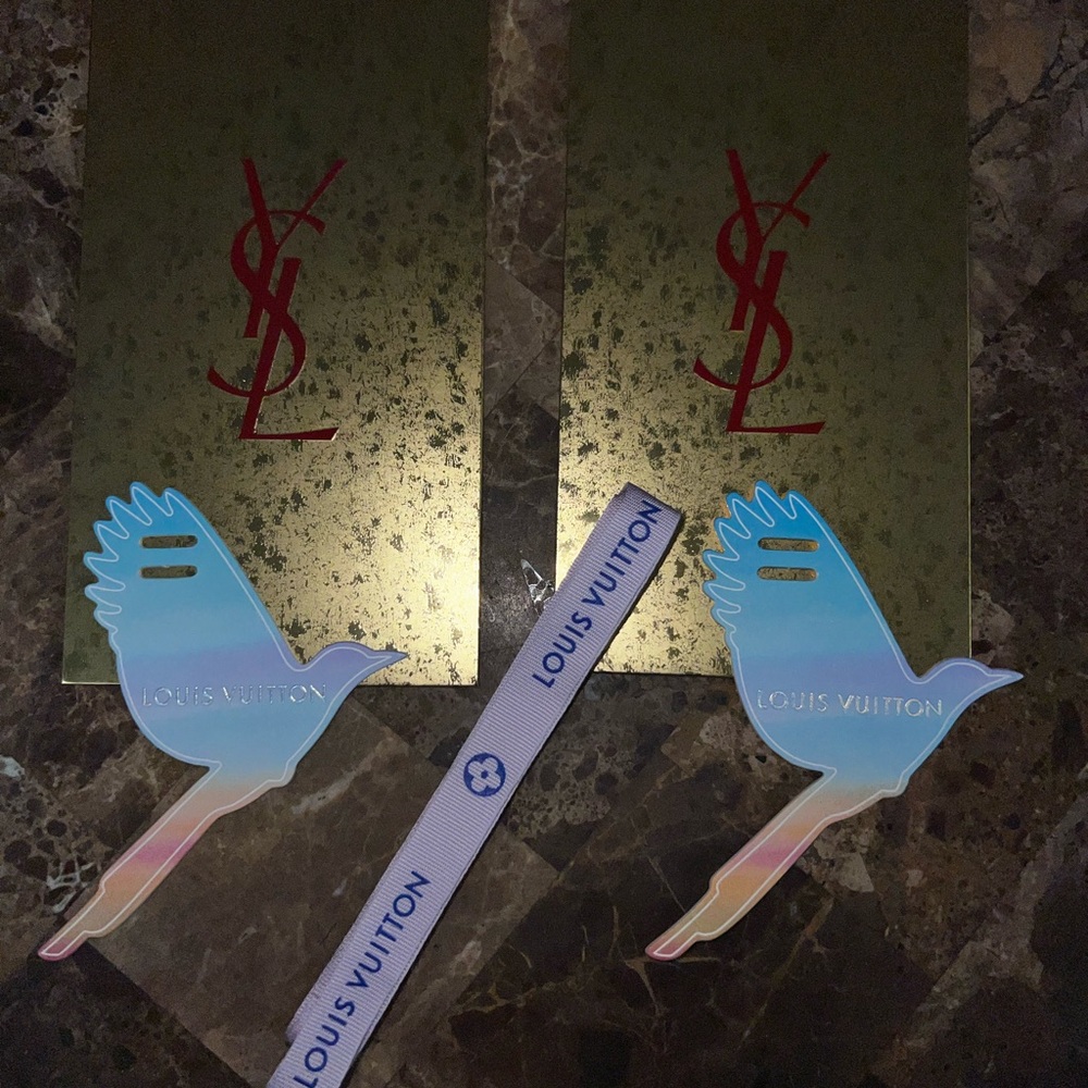Louis Vuitton Gift Tags and YSL Money Envelopes
